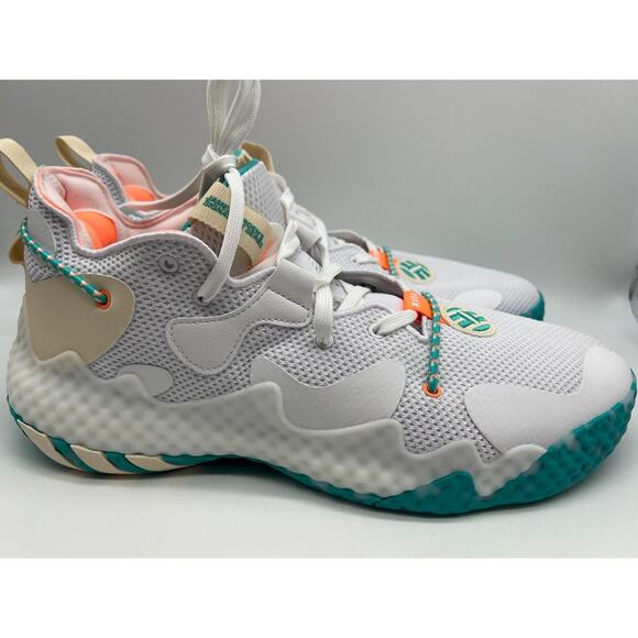 adidas Harden Vol. 6 The Bahamas White Aqua Men Basketball GW9031 Size 13.5 NWT main image 8